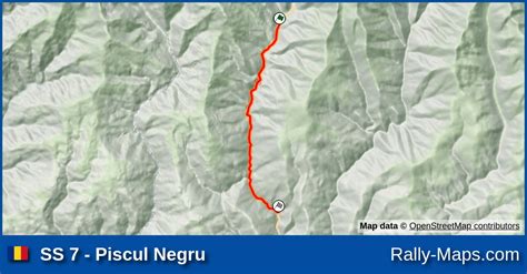 Ss Piscul Negru Stage Map Raliul Arge Ului Cnrb Rally