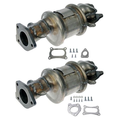 Autoshack Front And Rear Exhaust Manifold Catalytic Converters Set Of