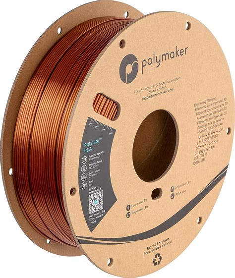 Polymaker Silk PLA Filament 1 75mm Metallic PLA Bronze Filament 1kg