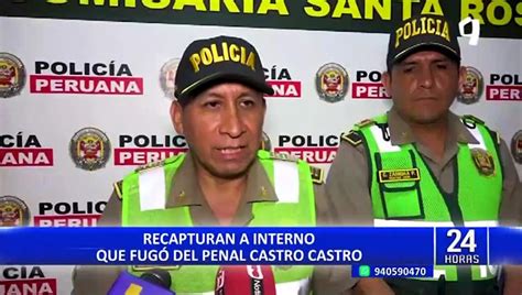 Penal Castro Castro Así Fue La Espectacular Fuga De Reo Que Poco Después Fue Recapturado