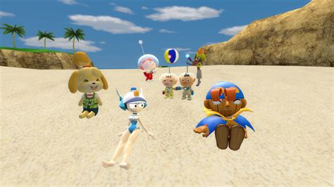 Olimar And His Friends At The Beach By 0640carlos On Deviantart