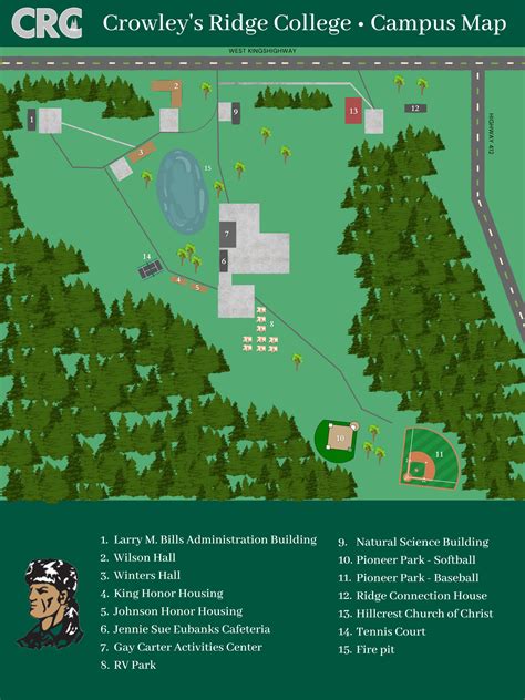 Campus Map Crowley S Ridge College