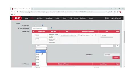 sirup  mengubah  paket pekerjaan menggunakan  metode pengadaan