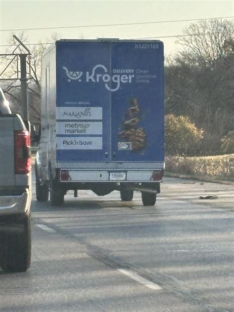 Saw a Kroger delivery truck a couple days on on I-80/I-35 heading ...