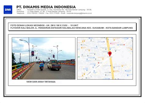 Neonbox Flyover Kalibalok Jl Pangeran Antasari Sukabumi Bandar