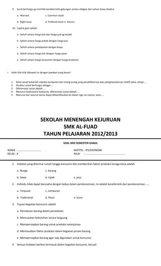 Soal Mid Smk Pdf