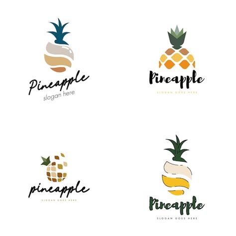 Premium Vector Pineapple Logo Design Concept Vector