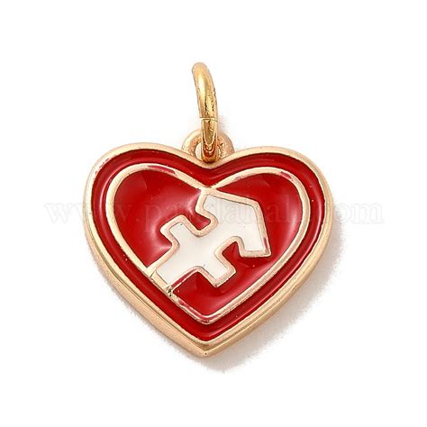 Wholesale Real 18k Gold Plated Brass Enamel Pendants