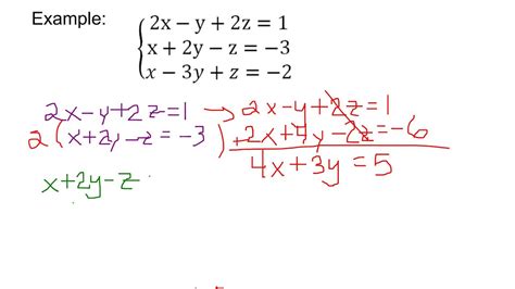 System Of 3 Equations