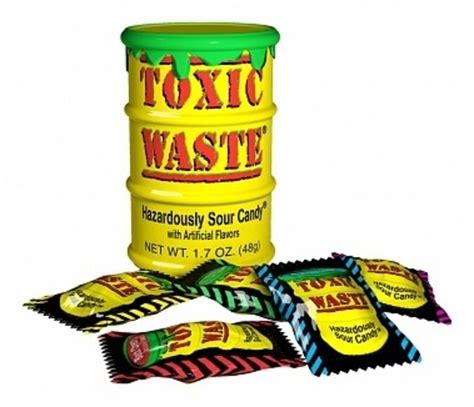 Toxic Waste Yellow Sour Candy Drum 42g Kellys Expat Shopping