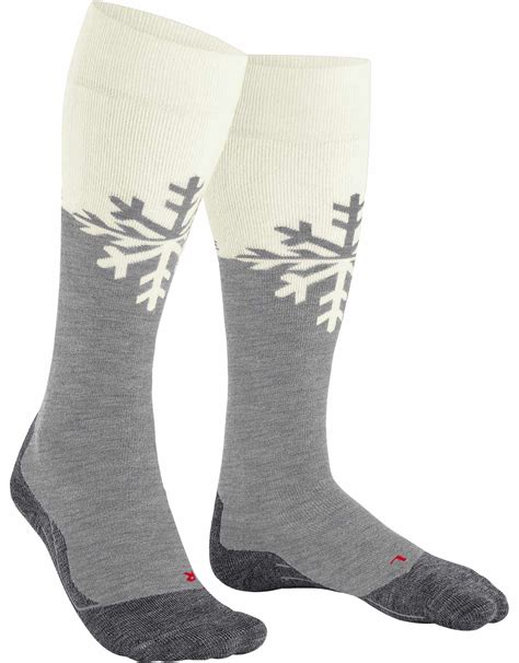 Falke Sk2 Intermediate Light Grey Ski Socken Damen Snowleader