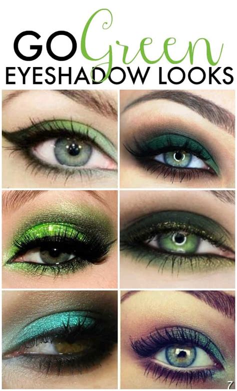 Go Green Green Eyeshadow Looks