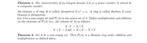 Solved Theorem Let A Be A Non Empty Set Then P A Is A Chegg