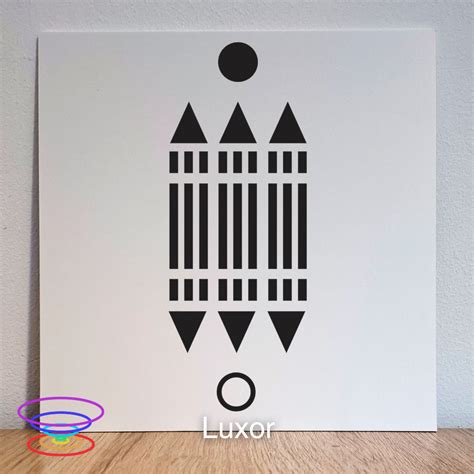 Grafico Luxor Para Imprimir - Luxor - Gráfico radiestésico de PEAD 21x21cm | Portal do Equilíbrio ...