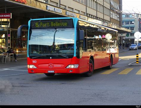 VB Biel Mercedes Citaro Nr 183 BE 654183 Unterwegs Auf Der Linie 6 In