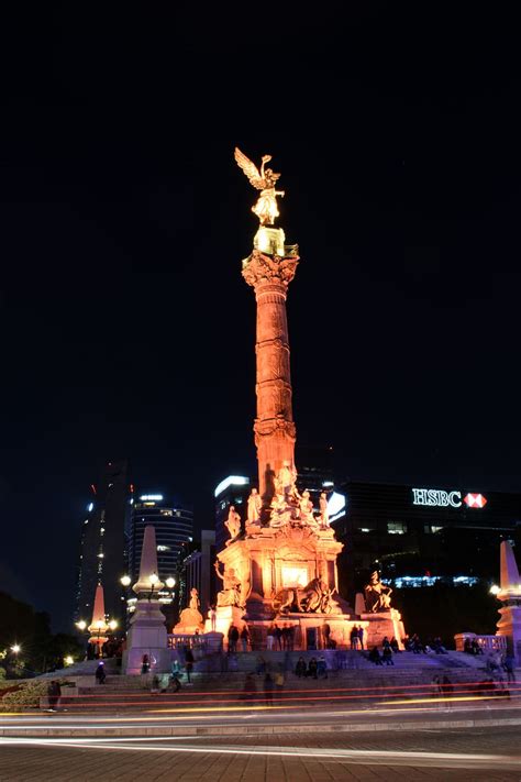 Hd Wallpaper Mexico Mexico City Angel Df Cdmx Mustsee Pic Night