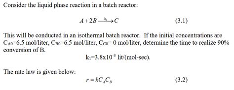 Solved Consider The Liquid Phase Reaction In A Batch Chegg