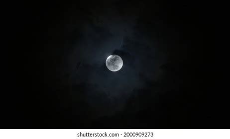 Full Moon Over Dark Black Sky Stock Photo Shutterstock