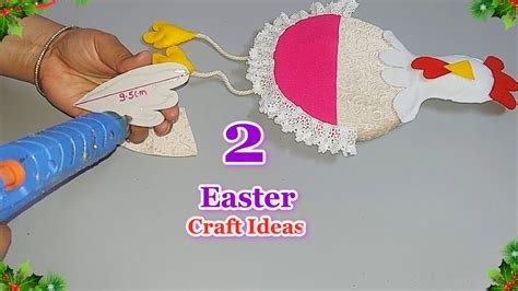 2 Easter Spring Decoration Idea With Simple Materials DIY Easy Easter