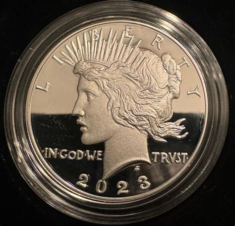 S Peace Silver Dollar Proof Coin Fine W Box Coa Ebay