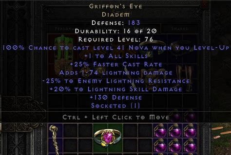 Perf 25 20 Griffon S Eye Diadem Diablo II Resurrected D2R Video