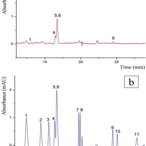 A Chromatograms Of A Typical Sample And B The Sample Spiked With 20