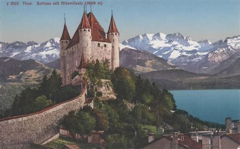 Thun Schloss mit Blüemlisalp Kaufen auf Ricardo