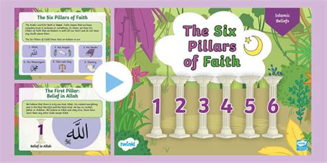 The Six Pillars Of Faith Presentation Lehrer Gemacht