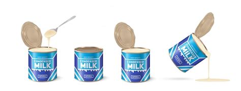 Premium Vector Condensed Milk Illustration