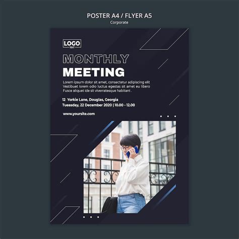 page  meeting poster design images    freepik