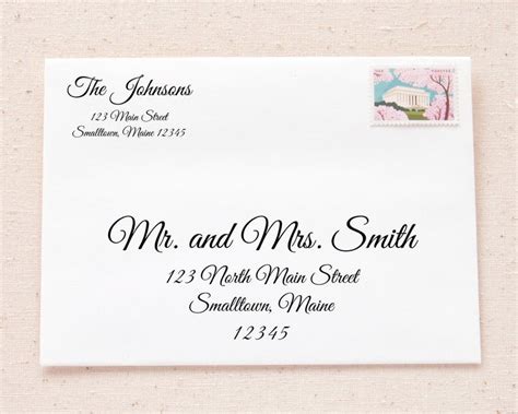 Printable Mail Address Label Template Bundle Elegant Calligraphy