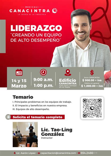 Liderazgo “creando Un Equipo De Alto Desempeño” Canacintra