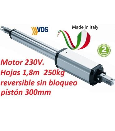 Motor De Puerta Batiente Para Hoja De 1 8m Y 250kg VDS PM C300