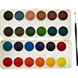 Amazon Grumbacher Transparent Watercolor Set 12 Colors Brush