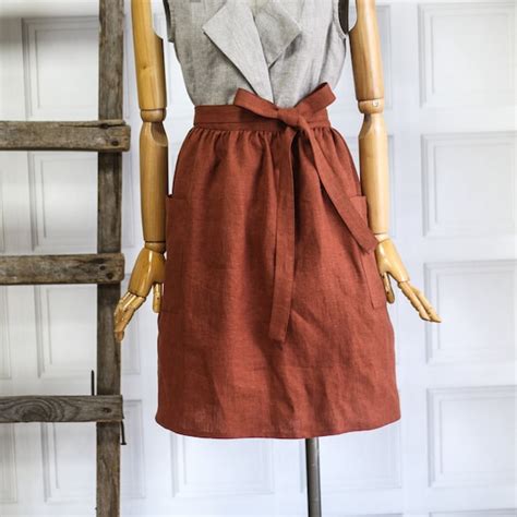 Linen Apron Etsy