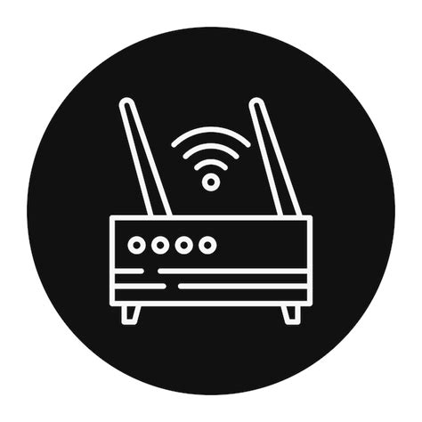 Premium Vector Wifi Router Vector Illustration