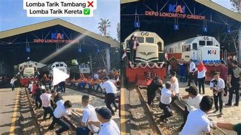 Soal Video Viral Lomba Tarik Kereta Api Seberat 84 Ton Begini