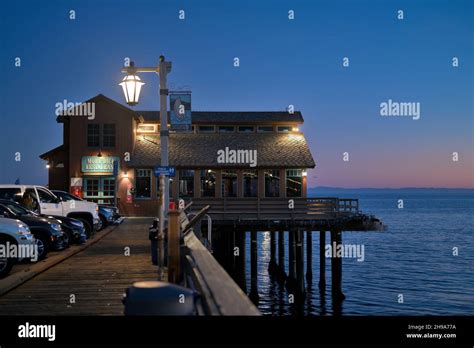 The scenic pier at sunset, Santa Barbara CA Stock Photo - Alamy