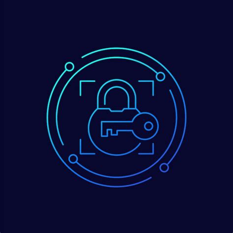 Premium Vector Lock And Key Security Line Icon Vector