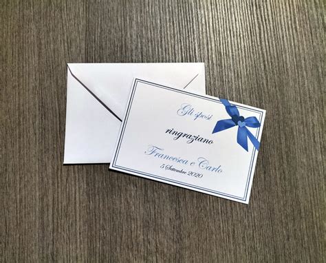 Biglietti Di Ringraziamento Personalizzati Matrimonio Battesimo