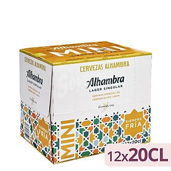 Alhambra Cerveza Lager Singular Pack Botellines X Cl L