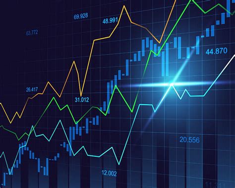 The Stock Market Or Forex Trading Graph With Indicators Display Concept