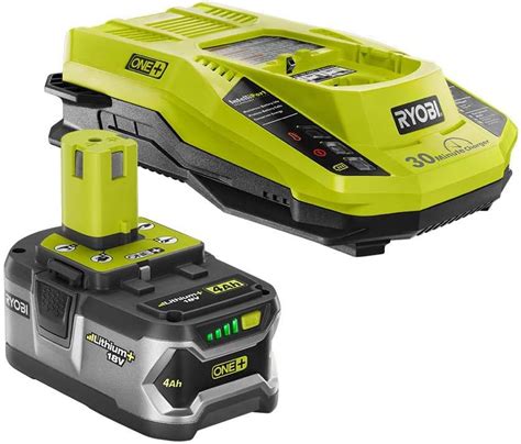 RYOBI 18 Volt ONE Lithium Ion 4 0 Ah LITHIUM Battery And 18 Volt Dual