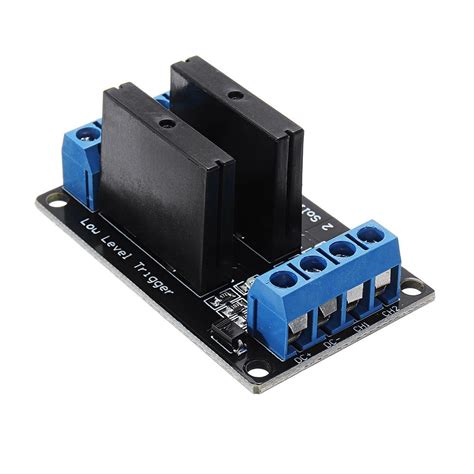 5pcs 2 Channel DC 12V Relay Module Solid State Low Level Trigger For