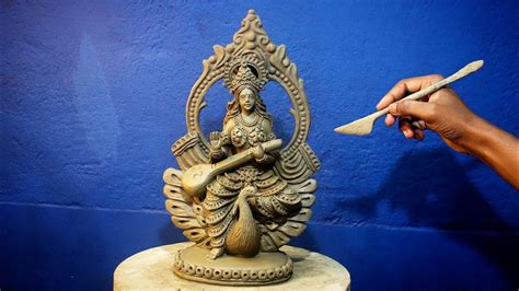 How To Make Saraswati Murti Saraswati Murti Making Murti Banane Ka