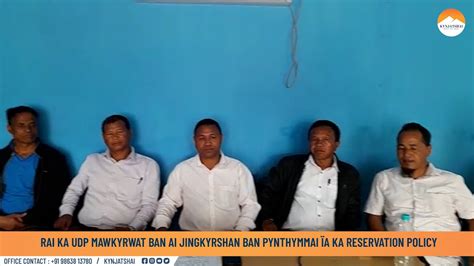 RAI KA UDP MAWKYRWAT BAN AI JINGKYRSHAN BAN PYNTHYMMAI ÏA KA