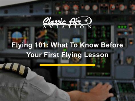 Flying 101 What To Know Before Your First Flying Lesson