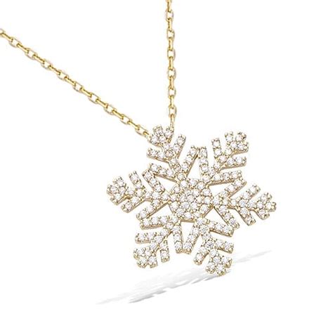 Collier Or Flocon Neige Oxydes Kebijoox Bijouterie En Ligne