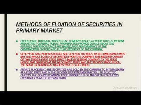 Capital Market Features And Components Of Capital Market Youtube