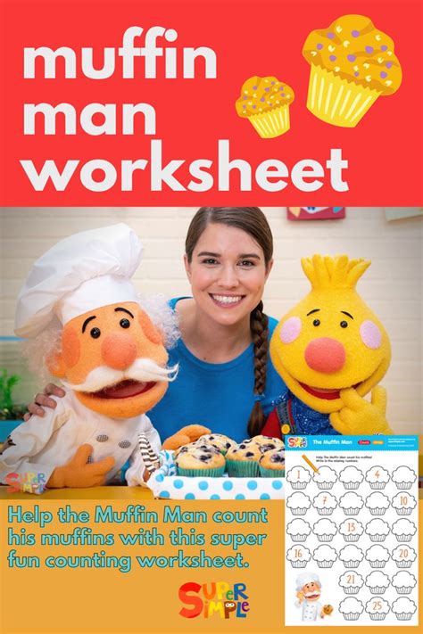 Muffin Man Counting Worksheet Free Printable Worksheets For Kids